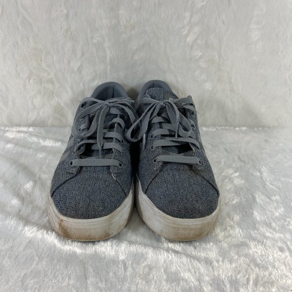 Adidas NEO grey Canvas Tennis Shoes Sneakers - Picture 2 of 6